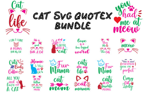 Cat Quotes Bundle: Free Graphics for Branding