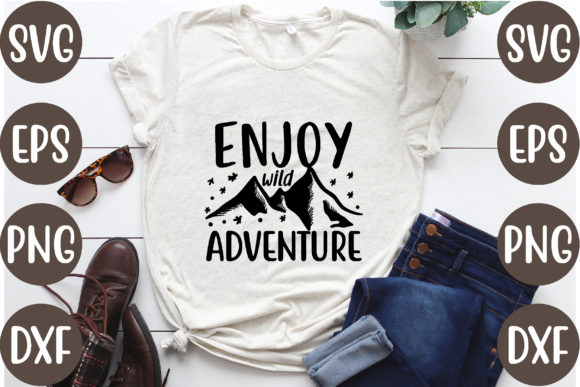 Enjoy Wild Adventure: Graphics for T-Shirt Designs