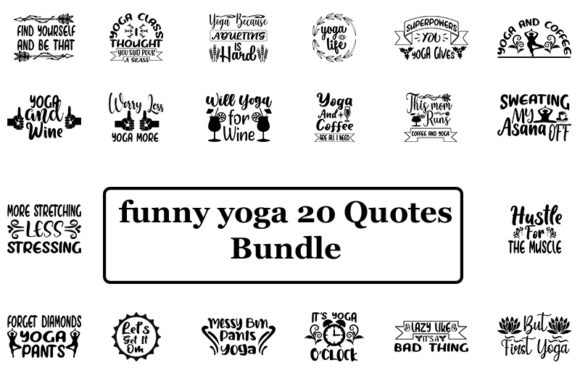 Funny Yoga 20 Quotes Bundle: A Designer's Review