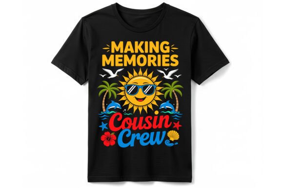Making Memories Cousin Crew: Vibrant Graphics for T-Shirt Designs