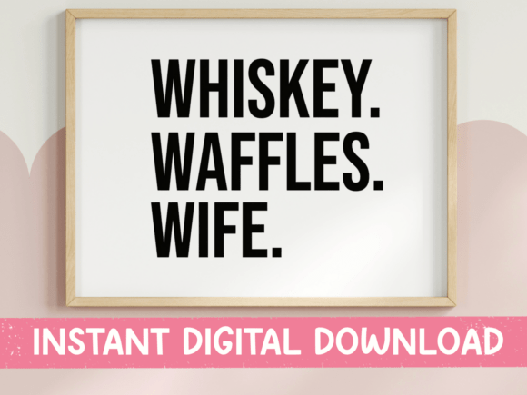 Whiskey Waffles Wife SVG: Bold Graphics for T-Shirt Designs